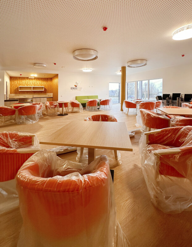 Cafeteria des Seniorenzentrum in Osburg. Eine Referenz von Holzbau Henz.